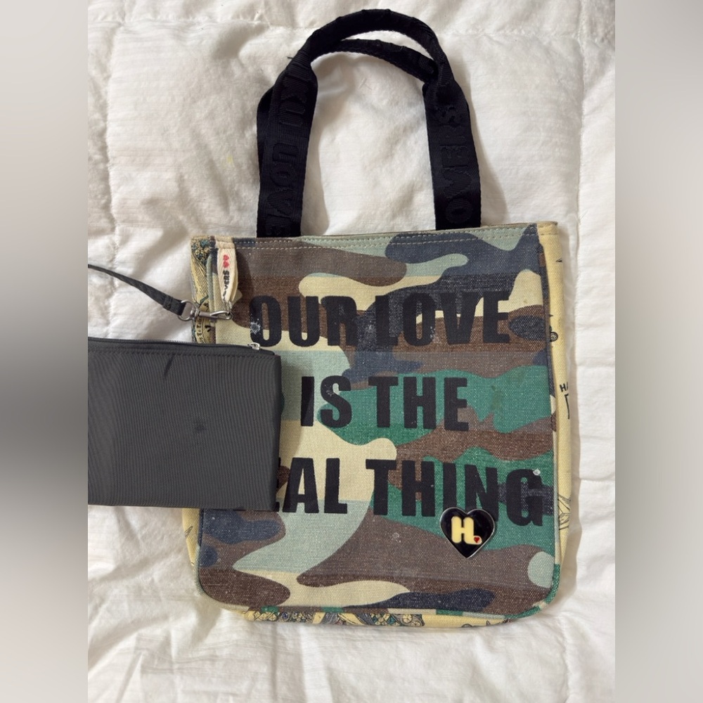 Harajuku Lovers Tote Bag, blemished with love